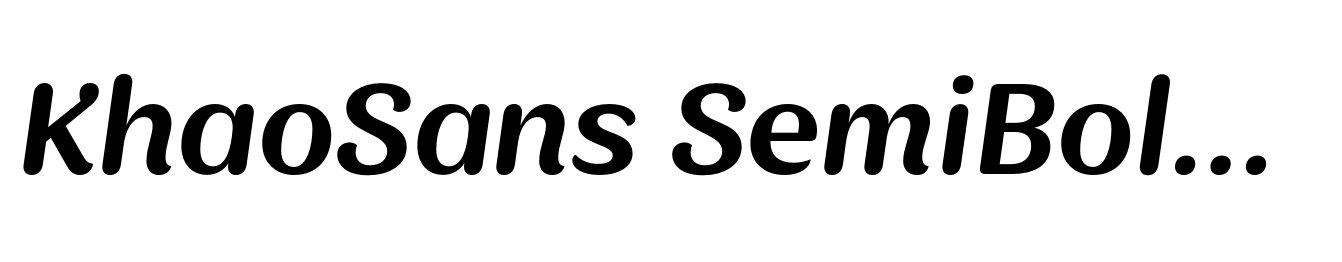 KhaoSans SemiBold Italic